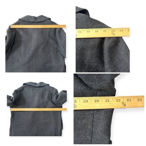 Marni Gray Wool Double Breasted Coat, Size 44 Italy/M‎ - Picture 15 of 16